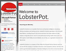 Tablet Screenshot of lobsterpot.com.au